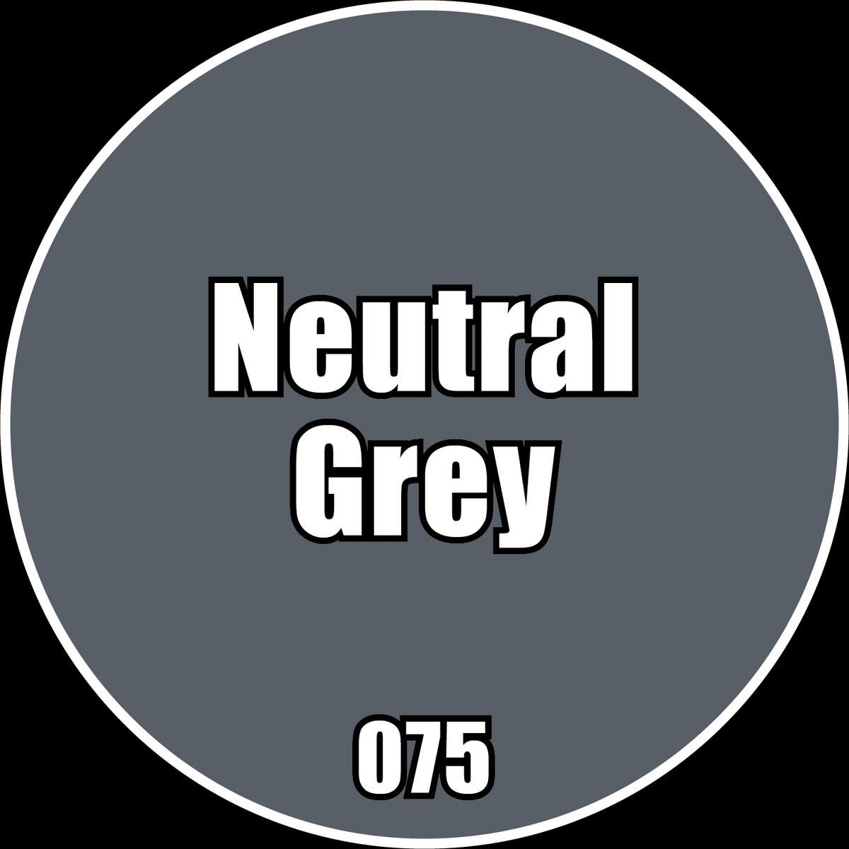 Neutral Grey - Premium Matte Acrylic Miniatures Paint - Monument Hobbies - 22 mL Dropper Bottle - Gootzy Gaming