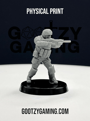 New Palisades: Assault Trooper 1 - Arsenal Official Miniature - Skull Forge Studios - Gootzy Gaming