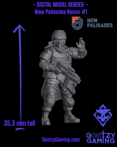 New Palisades: Fireteam 1 - 7 Miniature Bundle - Arsenal Official Miniature - Skull Forge Studios - Gootzy Gaming