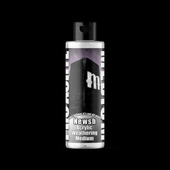 NEWsh Amazing Weathering Medium - Premium Acrylic Miniatures Medium - Monument Hobbies - 120 mL Flip Top Dropper Bottle - Gootzy Gaming