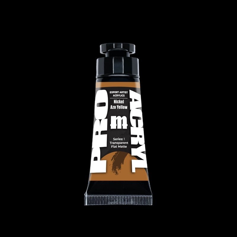 Nickel Azo Yellow - Expert Artist Acrylic Miniatures Paint - Monument Hobbies - 30 mL Tube - Gootzy Gaming