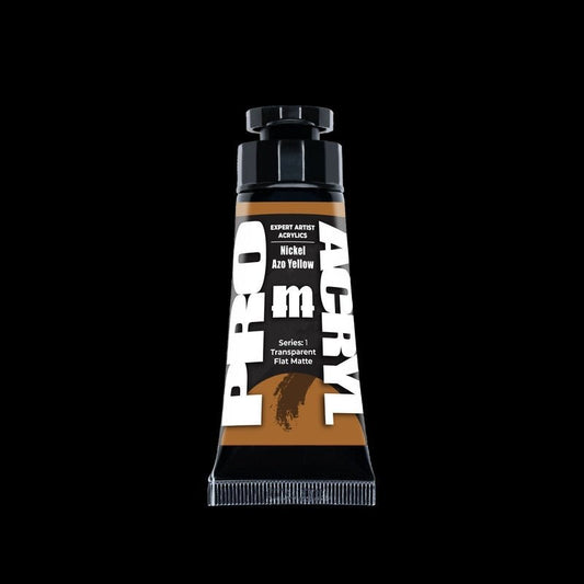 Nickel Azo Yellow - Expert Artist Acrylic Miniatures Paint - Monument Hobbies - 30 mL Tube - Gootzy Gaming