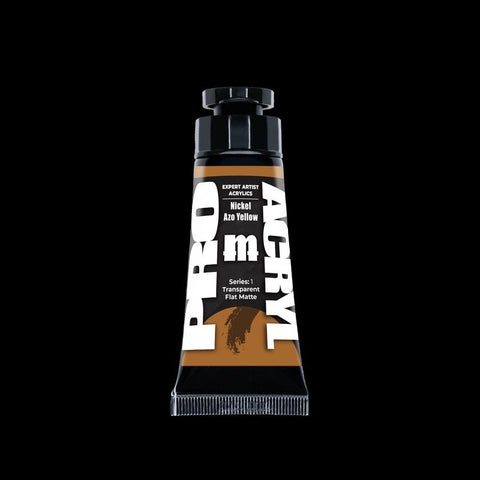 Nickel Azo Yellow - Expert Artist Acrylic Miniatures Paint - Monument Hobbies - 30 mL Tube - Gootzy Gaming