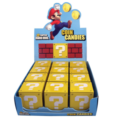 Nintendo Question Mark Coin Candies - Single Tin - Gootzy Gaming