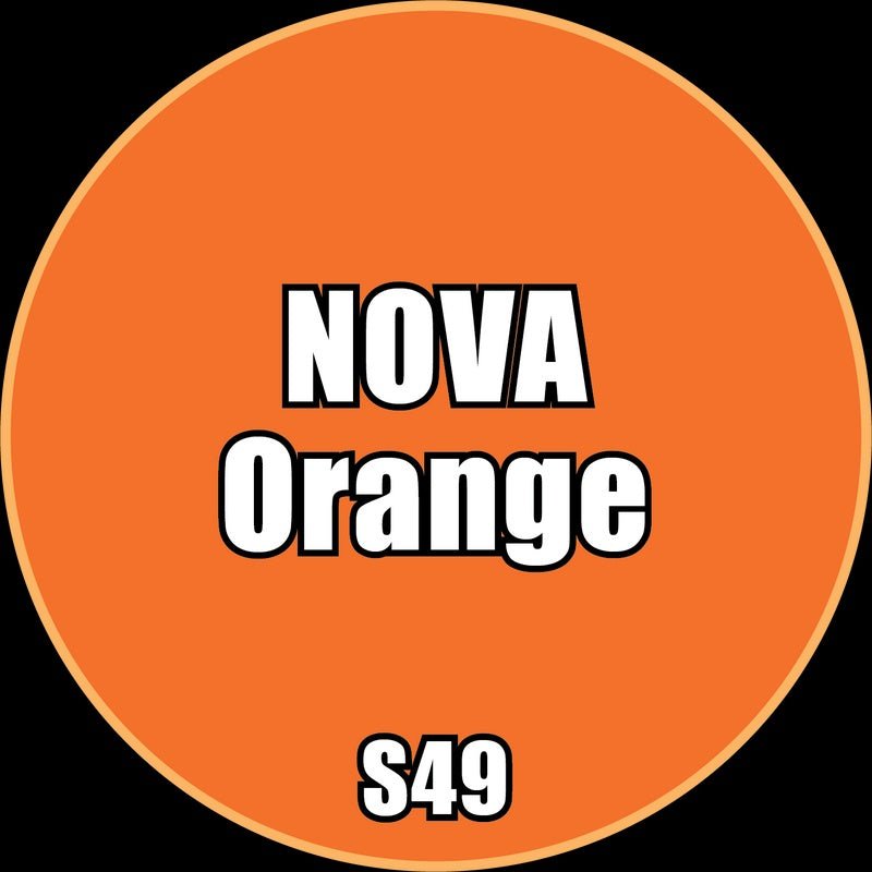 NOVA Orange - Premium Matte Acrylic Miniatures Paint - Monument Hobbies - 22 mL Dropper Bottle - Gootzy Gaming