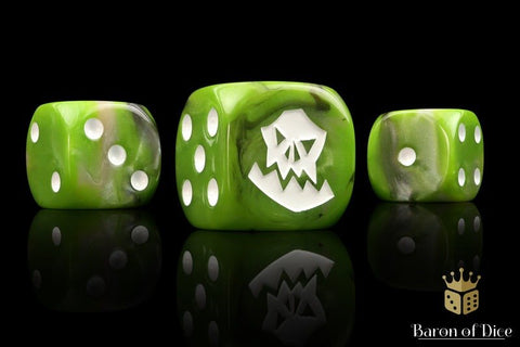 ORK Dice - Hand Crafted Resin 25 Round Corner Dice Set - Gootzy Gaming