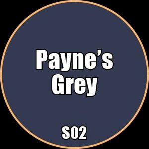 Payne's Grey - Premium Matte Acrylic Miniatures Paint - Monument Hobbies - 22 mL Dropper Bottle - Gootzy Gaming