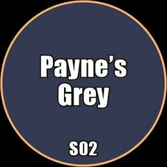Payne's Grey - Premium Matte Acrylic Miniatures Paint - Monument Hobbies - 22 mL Dropper Bottle - Gootzy Gaming