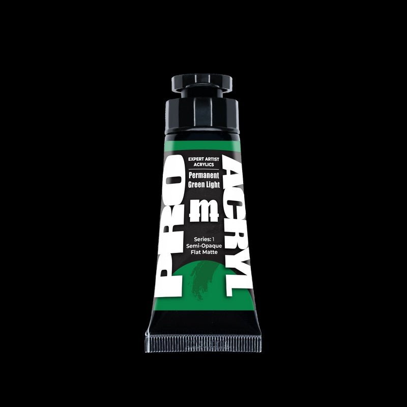 Permanent Green Light - Expert Artist Acrylic Miniatures Paint - Monument Hobbies - 30 mL Tube - Gootzy Gaming