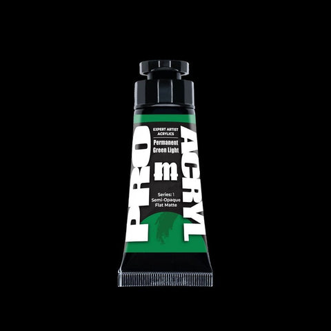 Permanent Green Light - Expert Artist Acrylic Miniatures Paint - Monument Hobbies - 30 mL Tube - Gootzy Gaming