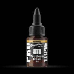 Petroleum Brown - Premium Gloss Acrylic Miniatures Paint - Monument Hobbies - 22 mL Dropper Bottle - Gootzy Gaming