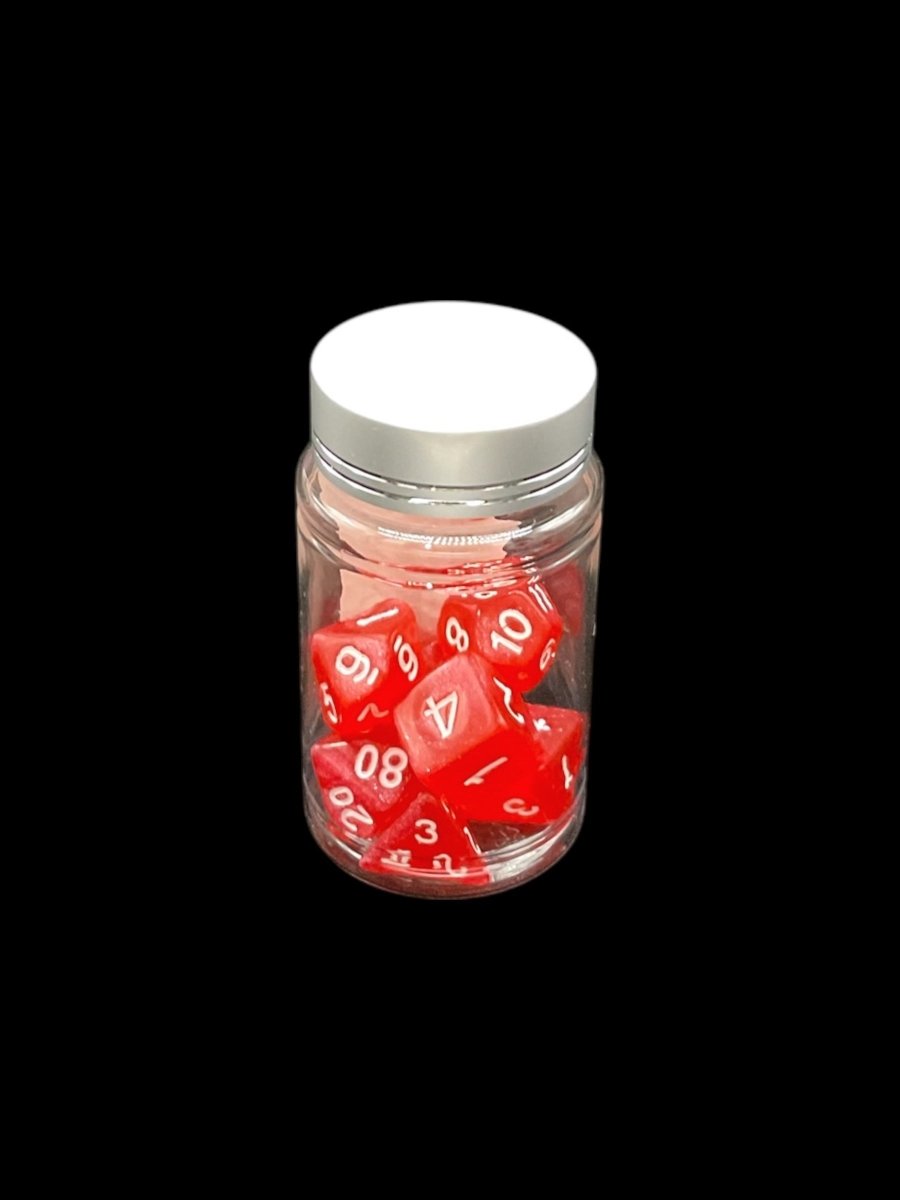 Pink Sparkle - Plastic Standard 7 Dice Set - D&D Dice - Gootzy Gaming