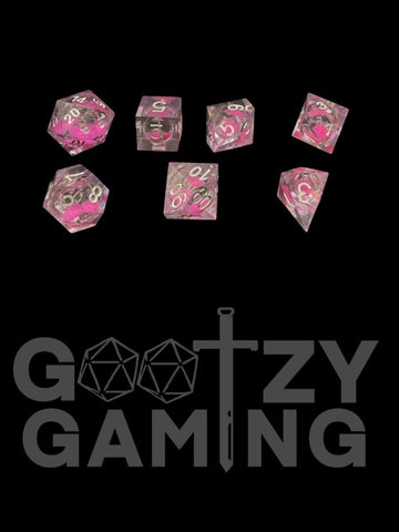 Pixie Magic - Liquid Core 7 Dice Set - D&D Dice - Gootzy Gaming