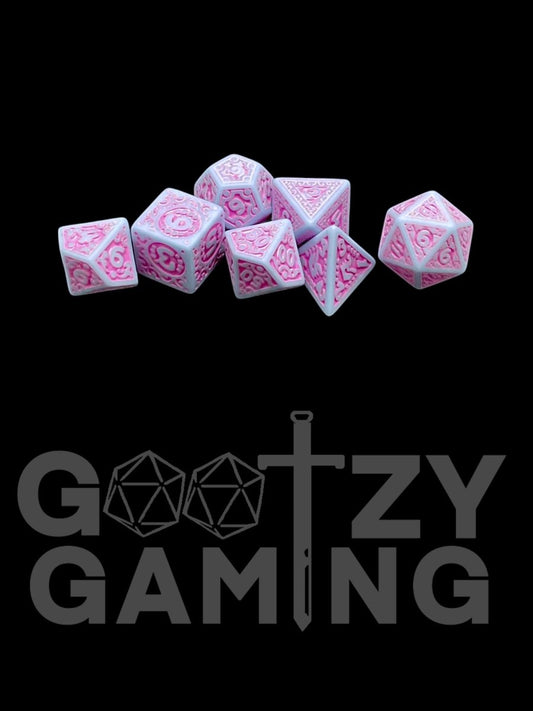 Pixie Mania - Plastic Standard 7 Dice Set - D&D Dice - Gootzy Gaming