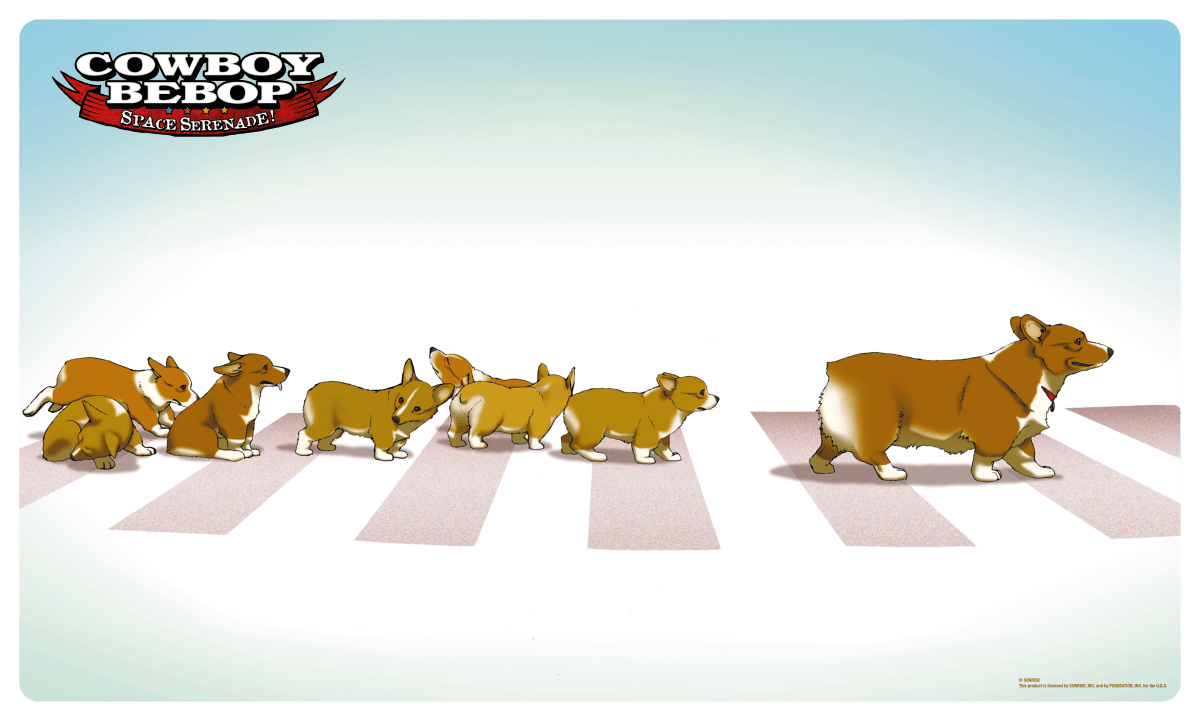 Playmat: Cowboy Bebop - Ein and Family (Not in Original Packaging) - Gootzy Gaming