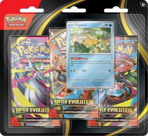 Pokemon ME: Mega Evolution Booster Blister (3 Packs) - Pysduck - Gootzy Gaming