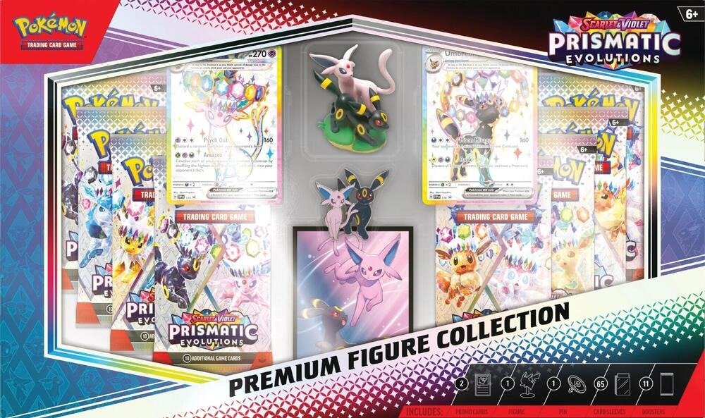 Pokemon SV: Prismatic Evolutions - Premium Figure Collection - In Store Only. One Per Person Limits Apply. - Gootzy Gaming