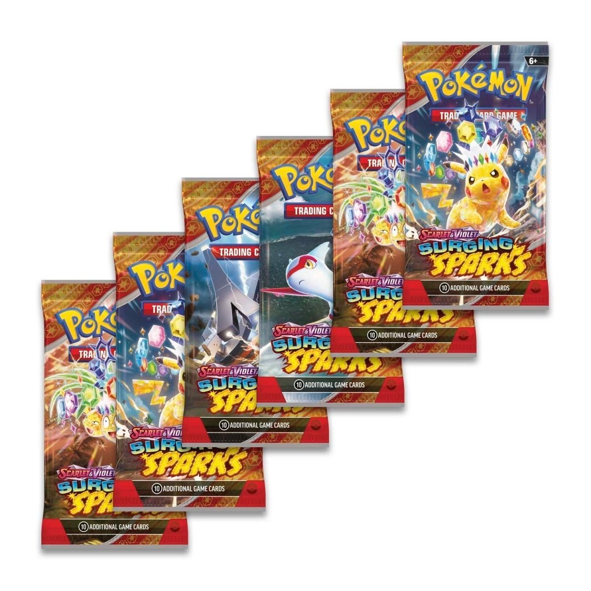 Pokemon SV: Surging Sparks Booster Bundle - 6 Booster Packs - Gootzy Gaming