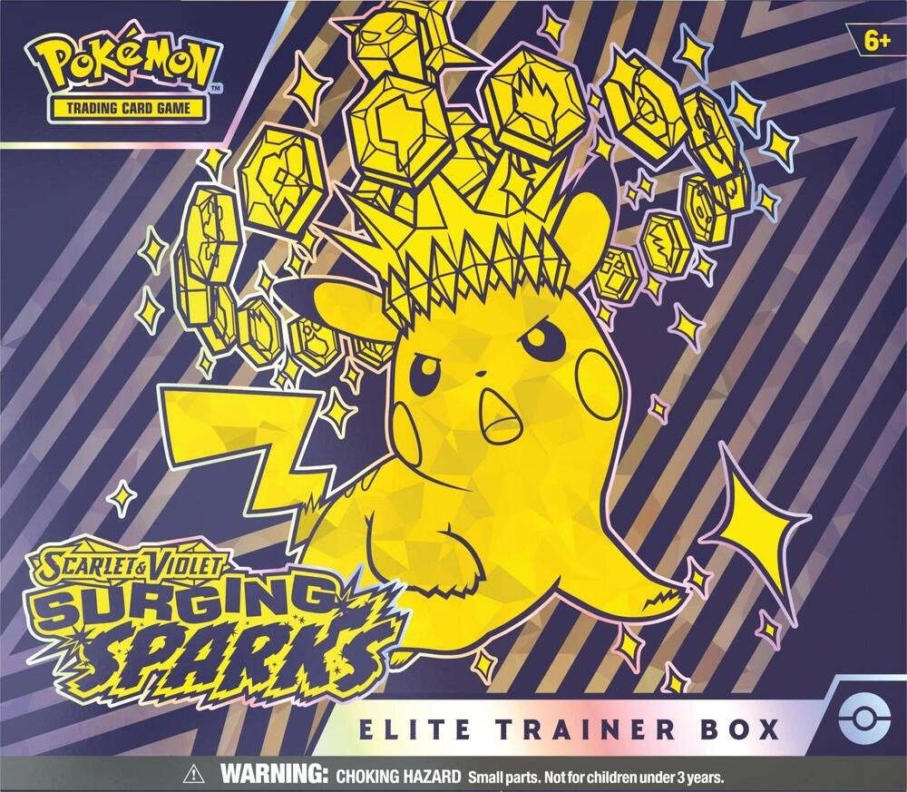 Pokemon SV: Surging Sparks - Elite Trainer Box (ETB) - In Store Only. 1 Per Person Limits Apply. - Gootzy Gaming