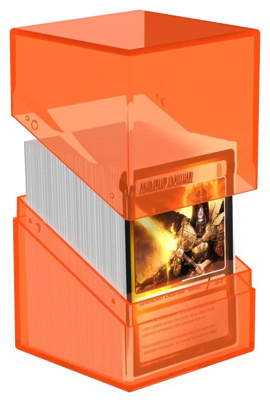 Poppy Topaz - Boulder 100+ Clear Deck Box - Gootzy Gaming