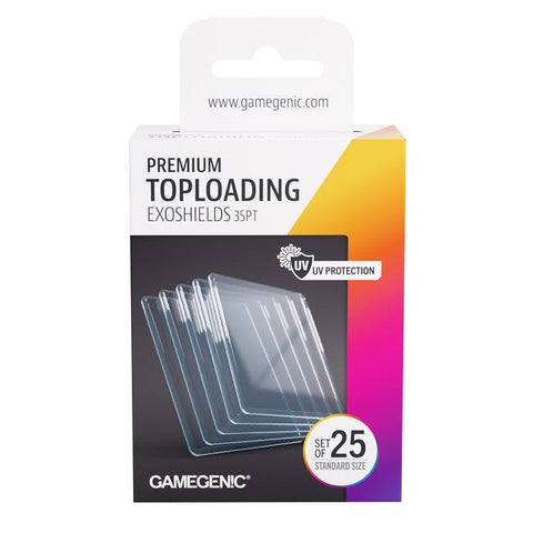 Premium Toploading Exoshields - Clear (25 Pack) - Gootzy Gaming