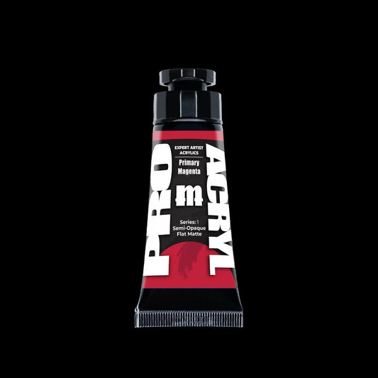 Primary Magenta - Expert Artist Acrylic Miniatures Paint - Monument Hobbies - 30 mL Tube - Gootzy Gaming