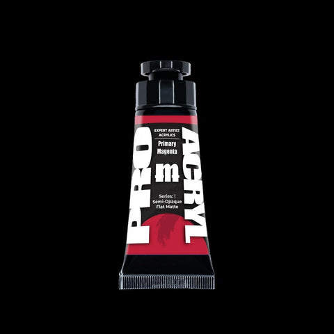 Primary Magenta - Expert Artist Acrylic Miniatures Paint - Monument Hobbies - 30 mL Tube - Gootzy Gaming