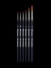 Pro Synthetic Paint Brush Set - Monument Hobbies - Premium Miniatures Paint Brushes - Gootzy Gaming