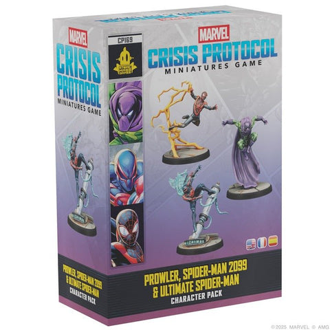 Prowler, Spider - Man 2099, and Ultimate Spider - Man - Marvel Crisis Protocol Official Character Pack (CP169) - Gootzy Gaming