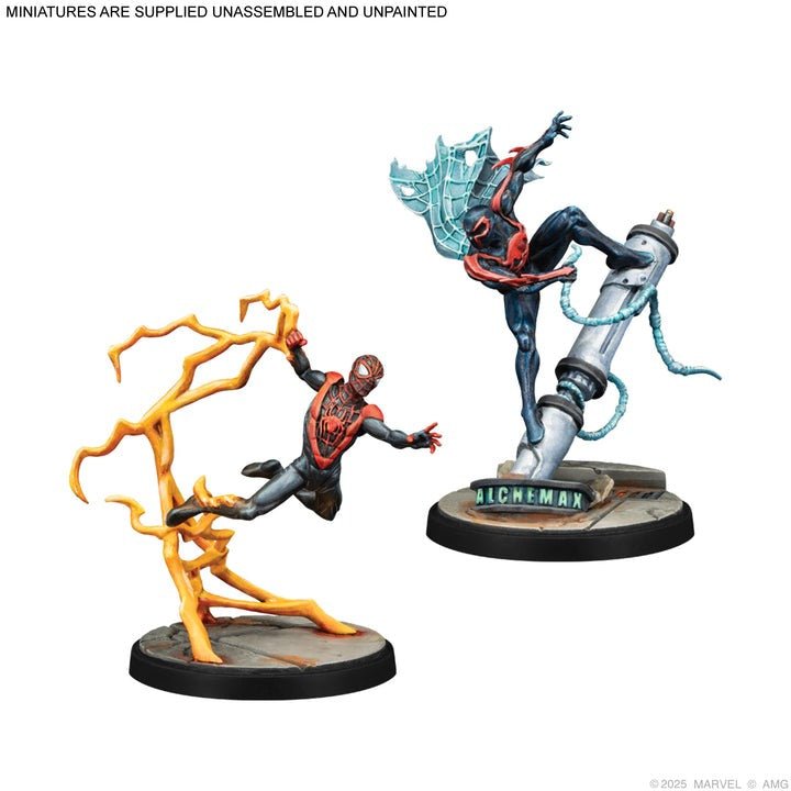 Prowler, Spider - Man 2099, and Ultimate Spider - Man - Marvel Crisis Protocol Official Character Pack (CP169) - Gootzy Gaming