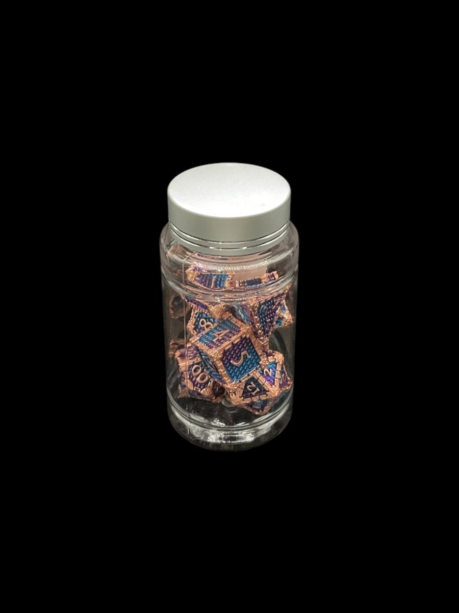 Psychic Dragonscale - Metal 7 Dice Set - D&D Dice - Gootzy Gaming
