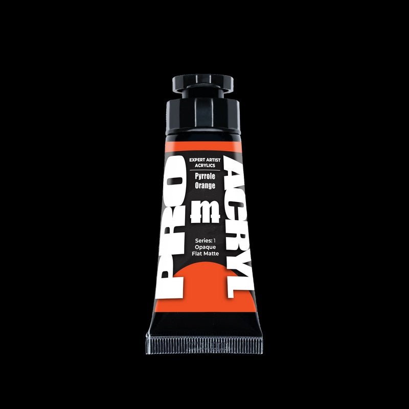 Pyrrole Orange - Expert Artist Acrylic Miniatures Paint - Monument Hobbies - 30 mL Tube - Gootzy Gaming