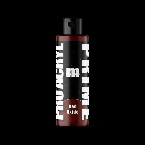 Red Oxide Bottle Primer - Premium Acrylic Miniatures Paint Primer - Monument Hobbies - 120 mL Flip Top Dropper Bottle - Gootzy Gaming