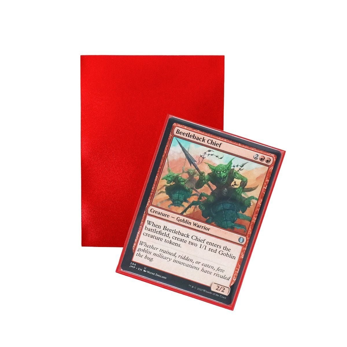 Red - Spectrum Iridian Matte Card Sleeves - 100 Count - Gootzy Gaming