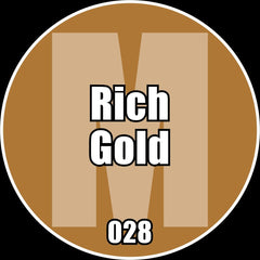 Rich Gold - Premium Metallic Acrylic Miniatures Paint - Monument Hobbies - 22 mL Dropper Bottle - Gootzy Gaming