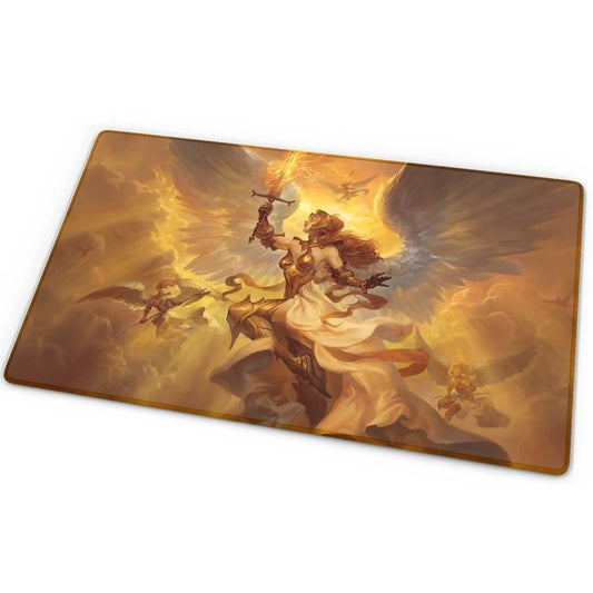 Righteous Judgement - Arcane Fortress - Angels and Demons Collection Stitch Edge Playmat (Not In Original Packaging) - Gootzy Gaming