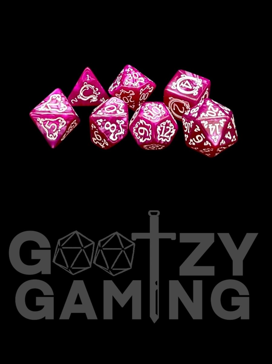 Royal Purple - Plastic Standard 7 Dice Set - D&D Dice - Gootzy Gaming
