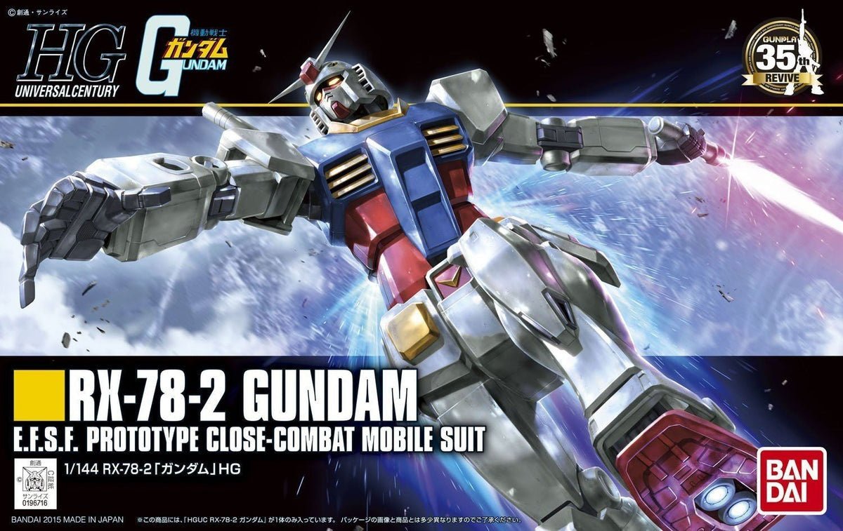 RX - 78 - 2 Gundam - HG 1/144 Universal Century - Gunpla - Gootzy Gaming