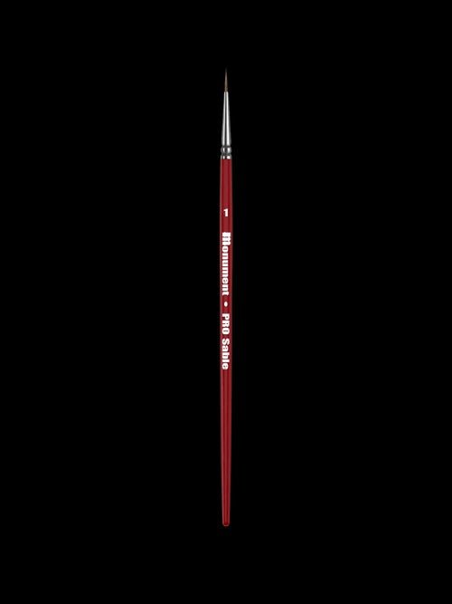 Sable Round Size 1 Paint Brush - Monument Hobbies - Premium Miniatures Paint Brush - Gootzy Gaming