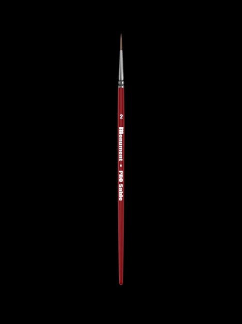 Sable Round Size 2 Paint Brush - Monument Hobbies - Premium Miniatures Paint Brush - Gootzy Gaming