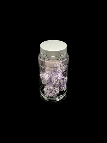 Shipwheel Silver - Metal 7 Dice Set - D&D Dice - Gootzy Gaming