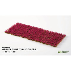 Grass Tufts - Garnet Tulip Tiny Flowers - Gamers Grass - 370x Self Adhesives