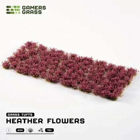 Grass Tufts - Heather Flowers - Gamers Grass - 75x Self Adhesives