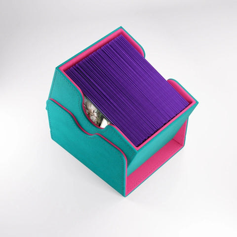Sidekick 100+ XL Convertible Deck Box- Teal/Pink - Gootzy Gaming