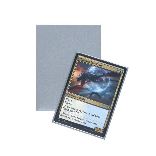 Silver - Spectrum Iridian Matte Card Sleeves - 100 Count - Gootzy Gaming