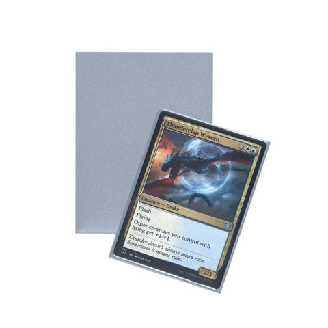 Silver - Spectrum Iridian Matte Card Sleeves - 100 Count - Gootzy Gaming