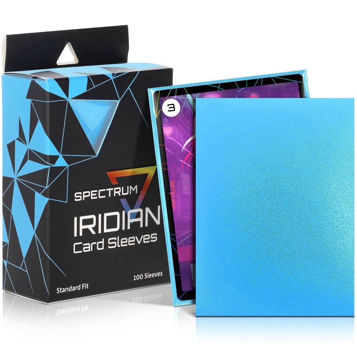 Sky Blue - Spectrum Iridian Matte Card Sleeves - 100 Count - Gootzy Gaming