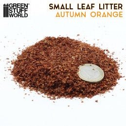 Small Leaf Litter - Autumn Orange Mix - Green Stuff World - 60 ML Canister - Gootzy Gaming
