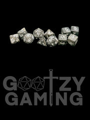 Smokey Swirl - Plastic Expanded 11 Dice Set - D&D Dice - Gootzy Gaming