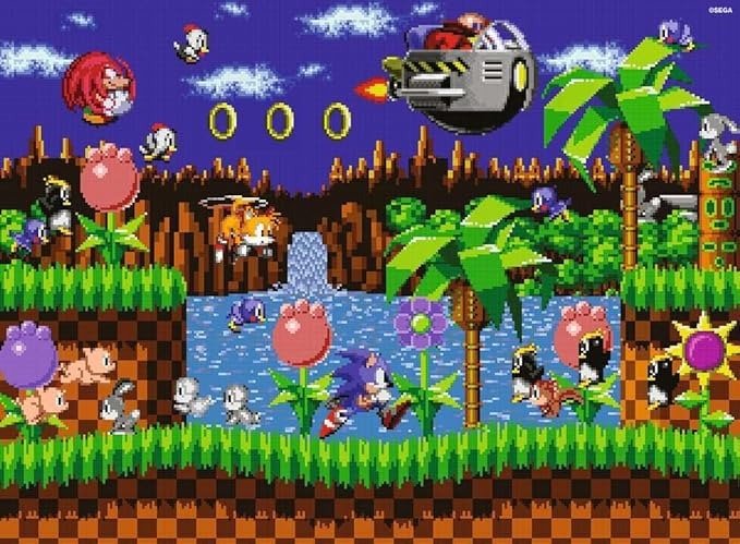 Sonic The Hedgehog: Classic Sonic 500 Piece Puzzle - Gootzy Gaming